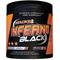 Stacker2 Inferno Black Pre-Workout Booster Trainingsbooster Muskelaufbau Fitness 300g (Lemon)