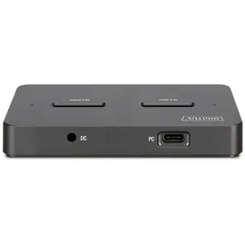 Digitus M.2 NVMe + M.2 SATA SSD Docking Station mit SD-Express Kartenleser, USB-CTM,
