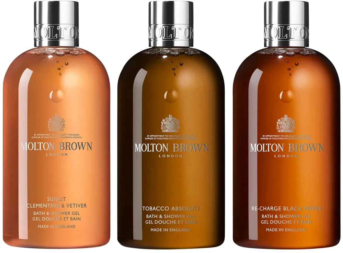 MOLTON BROWN Trio Citrus Woody Bade- und Duschgel Vorteilsset
