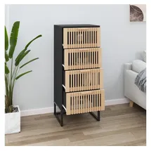 vidaXL Highboard 40 x 95 x 30 cm Schwarz