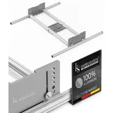 Kasper Solutions® - Planfräsvorrichtung - XXL Linearführung - Oberfräse Führungsschiene - Stabil und robust - Oberfräse Zubehör - Tischgleitschiene - Universalschiene für Handkreissäge