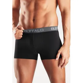 Buffalo Boxershorts unifarben schwarz XL 4er Pack