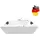 Basera Naxos Whirlpool-Badewanne 75 x 160 cm (Komplett-Set) MPNR