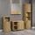 trendteam Badezimmerspiegel PureBliss Holzoptik Braun Eiche