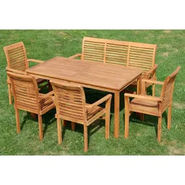 ASS Altenburger Teak Set 7-tlg. Braun