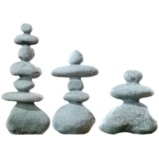 Cabilock 3stücke Teiliges Garten Mikrolandschaft Stein Dekoration Realistische Felsen Für Aquarien Garten Langlebig Bruchfest Für Outdoor Deko Und Innenräume