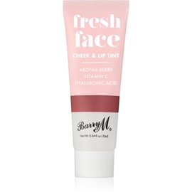 Barry M Fresh Face Cheek & Lip Tint Feuchtigkeitsspendendes Rouge und Lippenstift 2in1 für strahlenden Look 10 ml Farbton Deep Rose