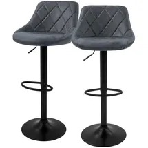 ML-Design Barhocker 62-82 cm Anthrazit
