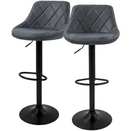 ML-Design Barhocker 62-82 cm Anthrazit