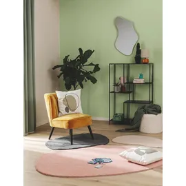 benuta pop Teppich, Rosa, Textil, Beton Optik, Freiform, 80x110 cm, Oeko-Tex® Standard 100, wasserabweisend, Teppiche & Böden, Teppiche