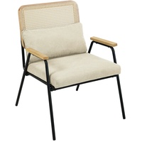 Svita THEA Loungesessel Rattansessel Retrosessel Rattan Creme