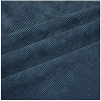 Stofferia Stoff Polsterstoff Cord Samt Uppsala Graublau, Breite 140 cm, Meterware blau|grau