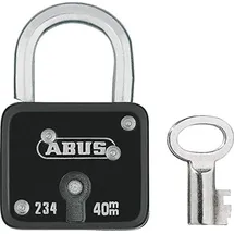 ABUS Vorhängeschloss Serie 234/50 mit SchwenkbügelFarbe:schwarz