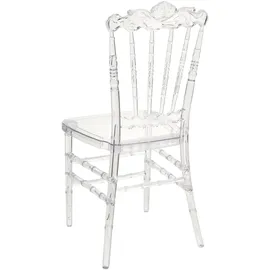 Beliani Esszimmerstuhl 2er Set MENDON Transparent