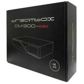 DreamBox DM900 RC20 UHD 4K E2 Linux PVR 2xDVB-S2X 1xDVB-C/T2 Triple MS Tuner Receiver Schwarz 1TB