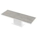 Design Esstisch Tisch HME-111 Hochglanz ausziehbar 160 bis 256 cm - Grau