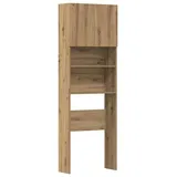 vidaXL Waschmaschinenschrank Artisan-Eiche 64x24x190 cm Holzwerkstoff