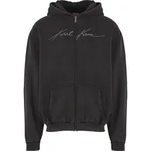 Karl Kani Autograph Heavy OS Zip Hoodie Herren Schwarz XS