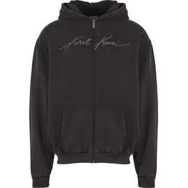Karl Kani Autograph Heavy OS Zip Hoodie Herren Schwarz XS