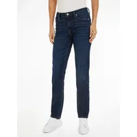 Tommy Hilfiger Straight-Jeans »CLASSIC STRAIGHT RW DARK BLUE«, mit Logo-Badge