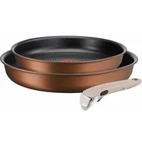TEFAL INGENIO ECO RESPECT   3-TEILIG   2  Pfannen 24cm/28cm  + 1 Griffe