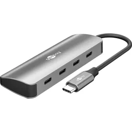 goobay Slim 4-Port USB-Hub, USB-CTM auf 10 Gbit/s