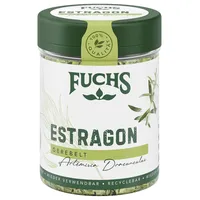 Fuchs Gewürze - Estragon gerebelt - französisches Kraut zur Verfeinerung von Salaten, Sauce Hollandaise oder Rührei - natürliche Zutaten - 10 g in wiederverwendbarer, recyclebarer Dose