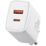Baseus Compact Quick Charger Dual 20W White