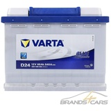 VARTA AUTOBATTERIE 12V 60Ah STARTERBATTERIE 540A ERSETZT 55AH 56AH 58AH 65AH 66