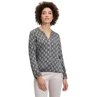 Cartoon Casual-Bluse mit Muster Blue/Rosé,36 | 36