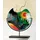 GILDE GLAS art Design-Vase - Dekoobjekt handgefertigt aus Glas H 37 cm