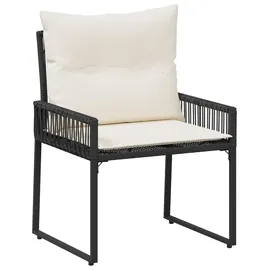 vidaXL Gartenlounge Set 11-tlg. Schwarz