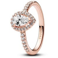 Pandora Sparkling Pear Halo Ring 193012C01