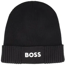 Hugo Boss Asic Strickmütze black Schwarz Herren 