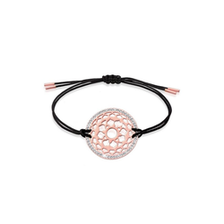 Nenalina Armband Kronen Chakra Yoga Kristalle 925 Silber rosa