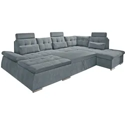 ED Lifestyle Nalo U Sofa 3-teilig Holzwerkstoff/Nosag - Braun