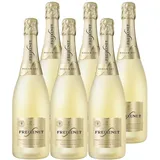 Freixenet Carta Medium Dry (6 x 0,75 l) Halbtrockener Sekt aus traditioneller Flaschengärung; Noten von Pfirsich und Honig