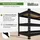 Trutzholm Schuhregal 115 x 54 x 40 cm höhenverstellbar Sitzbank schwarz