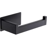 Toilettenpapierhalter, Wandmontierter Toilettenpapierhalter, Toilettenpapierhalter Ohne Bohren Für Bad Und Küche, Schwarz - Ahlsen