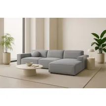 kaiser möbel Ecksofa Cursal L-Form, Stoff Artico, Cement, Rechts - Hellgrau