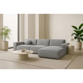 kaiser möbel Ecksofa Cursal L-Form, Stoff Artico, Cement, Rechts - Hellgrau