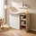 [en.casa] Wickelkommode Beldinupp mit Wickelaufsatz 93x110x55 cm Eicheoptik/Weiß [en.casa]
