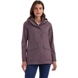G.I.G.A. DX Damen, Funktionsjacke/Outdoorjacke Wasserdicht, mit abzippbarer Kapuze GS 54 WMN JCKT, pflaume, 50, 42871-000