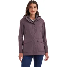 G.I.G.A. DX Damen, Funktionsjacke/Outdoorjacke Wasserdicht, mit abzippbarer Kapuze GS 54 WMN JCKT, pflaume, 50, 42871-000
