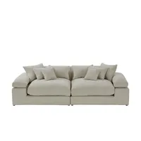 Smart Big Sofa ¦ beige ¦ Maße (cm): B: