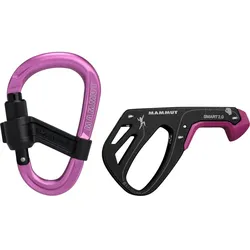 Mammut Smart 20 Belay Package Sicherungsgerät und Karabiner pink