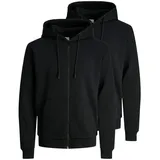 JACK & JONES Sweatjacke / Hoodie Bradley in Schwarz | Gr.: S