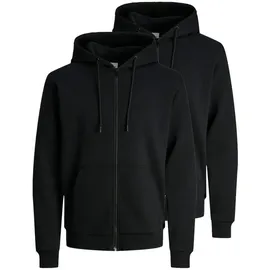 JACK & JONES Sweatjacke / Hoodie Bradley in Schwarz | Gr.: S