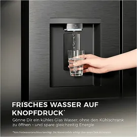 Haier HCR79F18CHMB French Door (700 l, 1825 mm hoch, Schwarz)