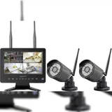 Sygonix SY-6330454 Funk-Überwachungskamera-Set Schwarz